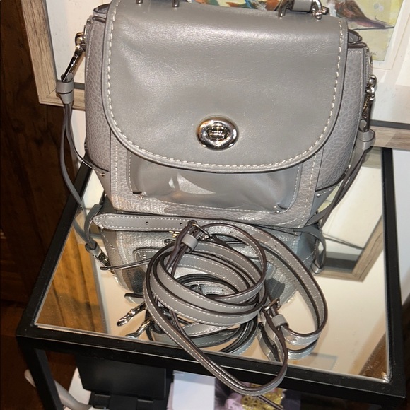 Coach Gray Leather Satchel converts into a backpack - Picture 13 of 13